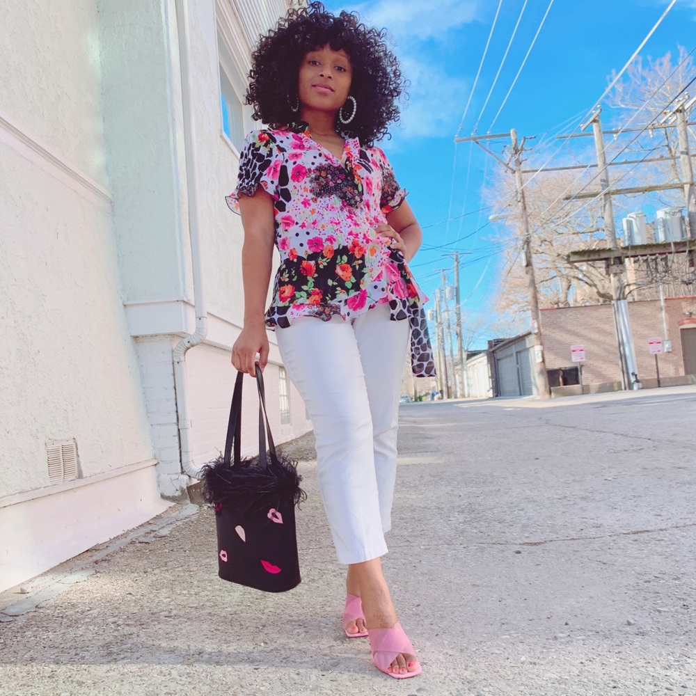 Vintage floral blouse